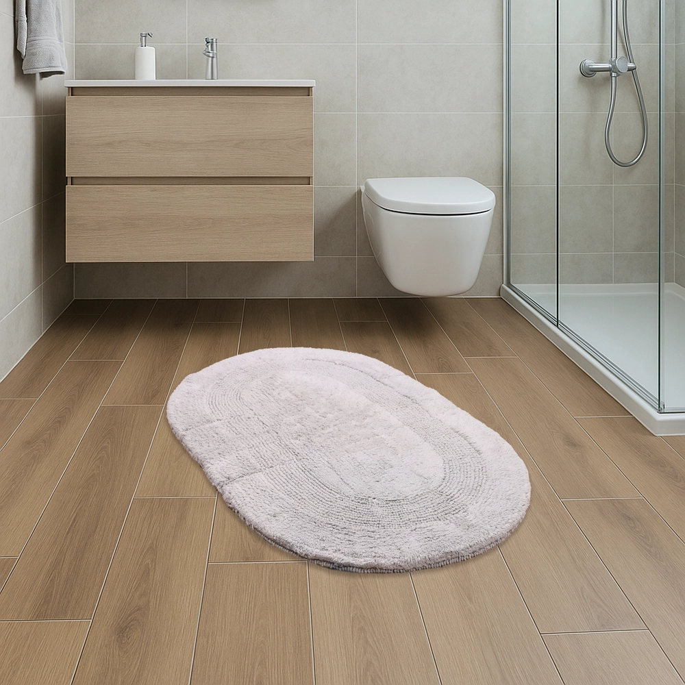 Ovale Matt design l.grey bathmat