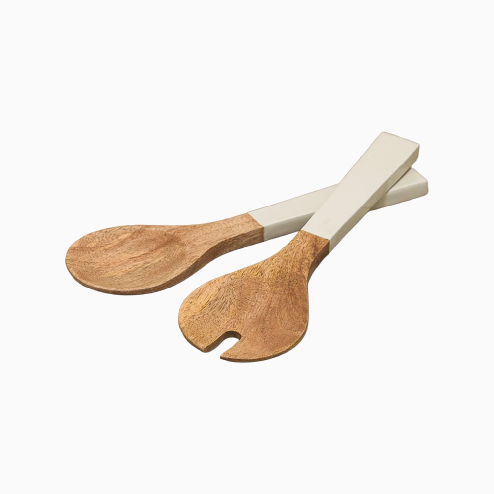 50 Taupe Madras Serving Set